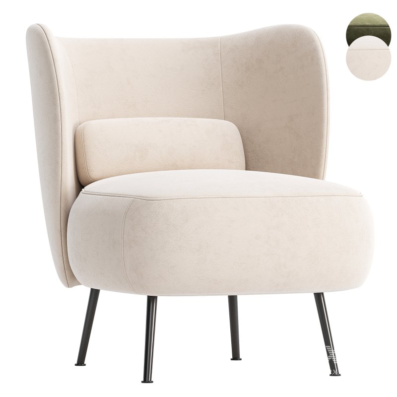 Almenia Upholstered Barrel Chair - Image 2