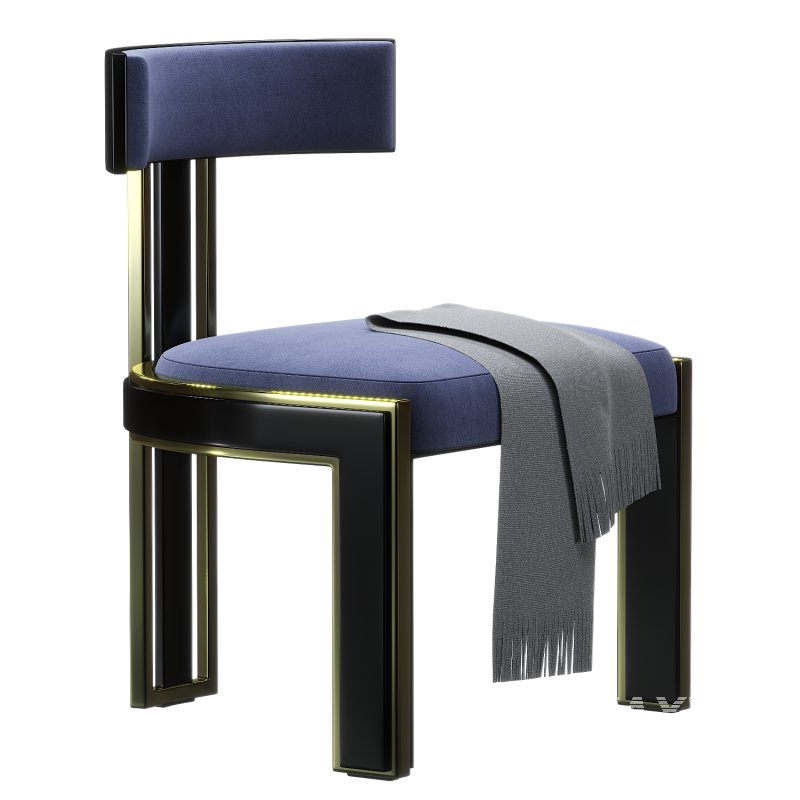 Bellus Dining Chair – Black Lacquer - Image 2