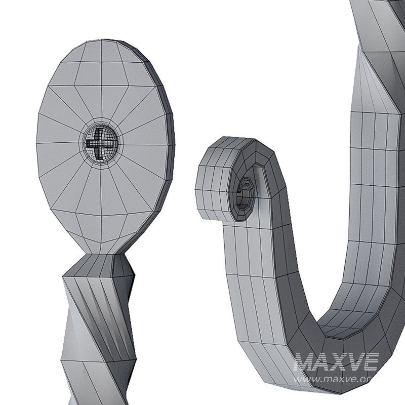 Wrought Iron Twisted Hooks 4.5″ Wall Mount Hanger Hooks - Image 15