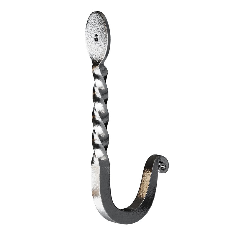 Wrought Iron Twisted Hooks 4.5″ Wall Mount Hanger Hooks - Image 7