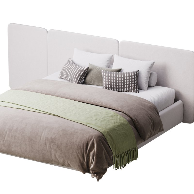 Natural Finish Fabric Pallet Bed - Image 12