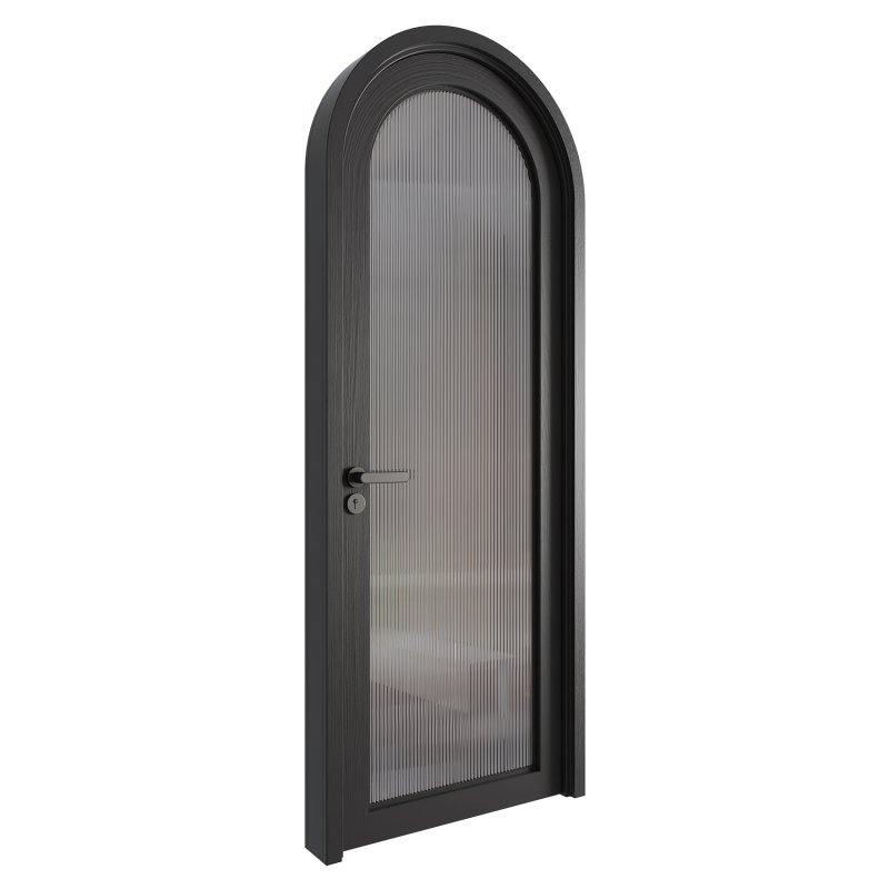 Modern Arched Wooden Door 05 - Image 2