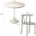 Crate & Barrel Emme Whitewashed Round Table and Classic Chair for Kids - Thumbnail 4
