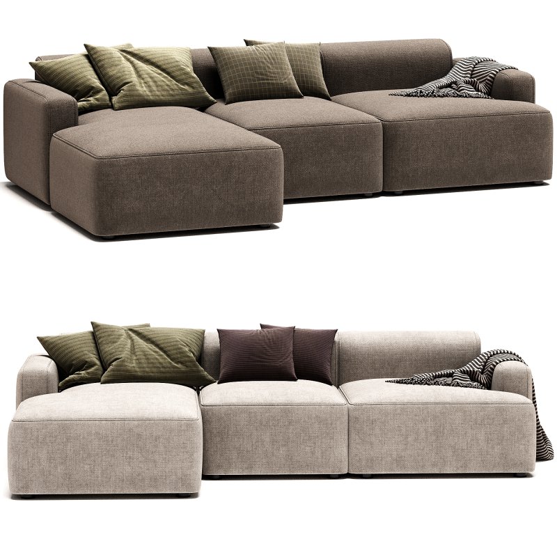 Sofa Rinconera De Pana Melva - Image 3