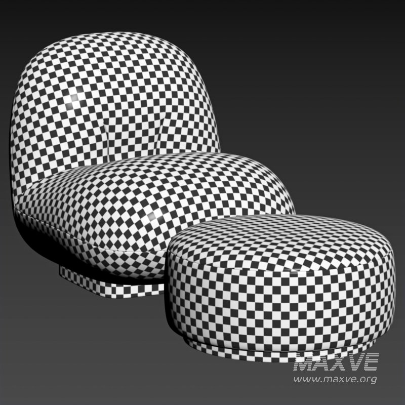 Back Modern Armless Chair with Brass - Image 6