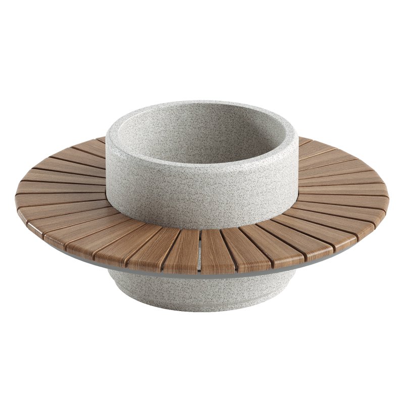 ROUND PLANTER BENCH 194 - Image 2