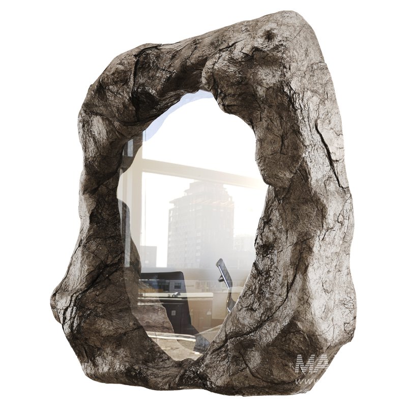 Rock Framed Mirror - Image 1