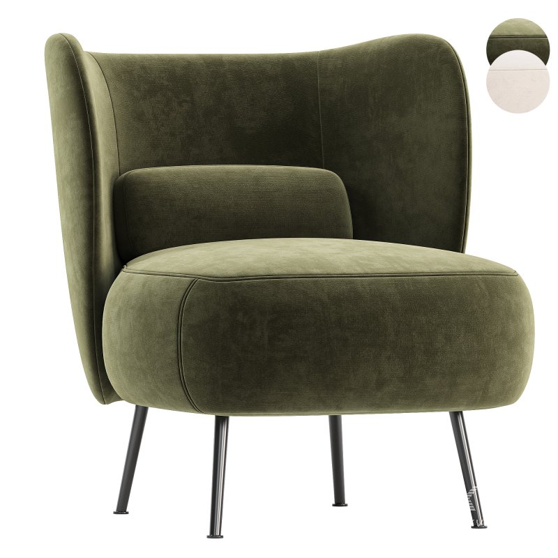 Almenia Upholstered Barrel Chair - Image 1