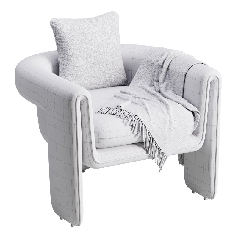 Sculptural Upholstered Lounge Chair - Image 16