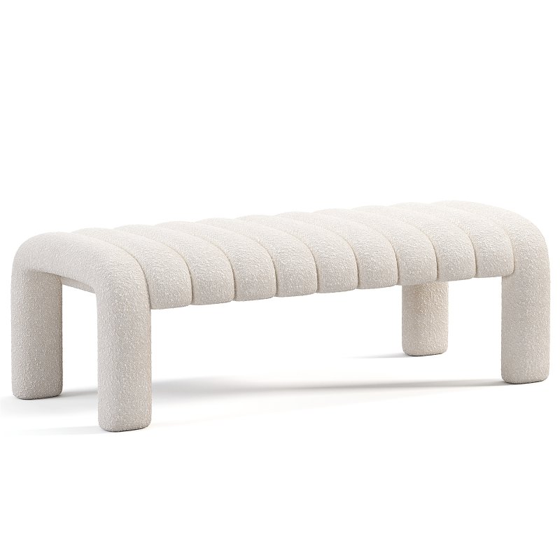 Willis Bench Boucle Natural - Image 5