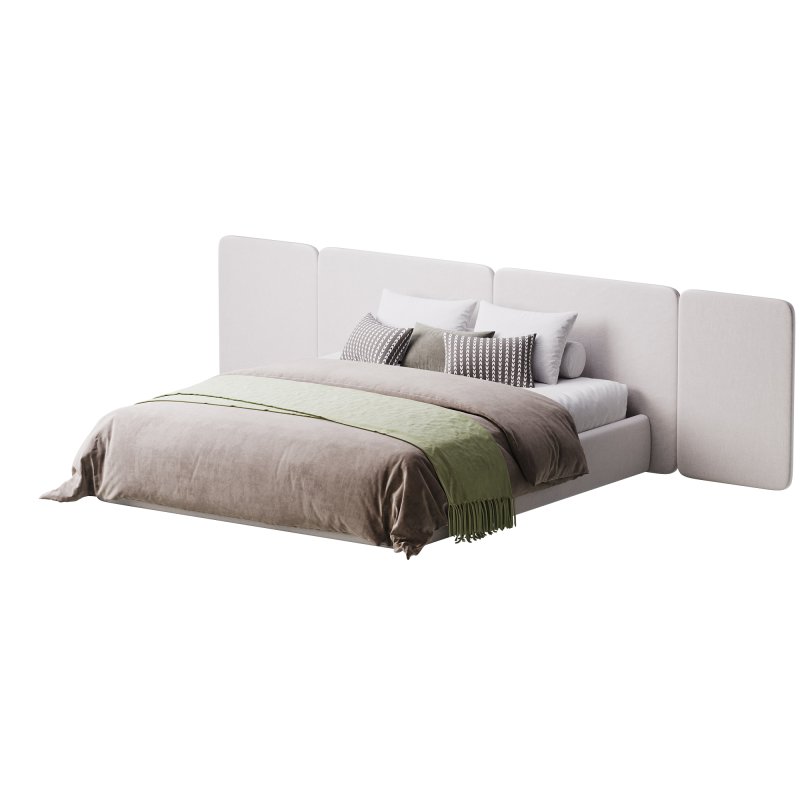 Natural Finish Fabric Pallet Bed - Image 7