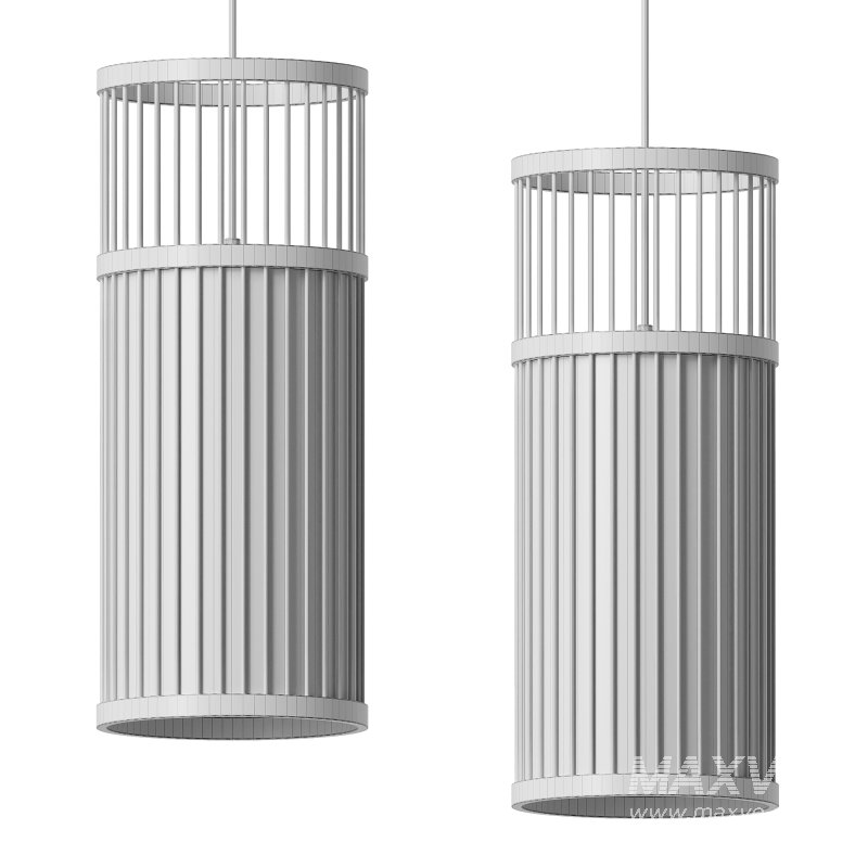 Japanese Zen Bamboo Pendant Light - Image 5