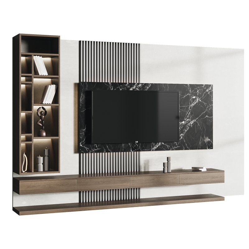 Modern TV Wall 02 - Image 8