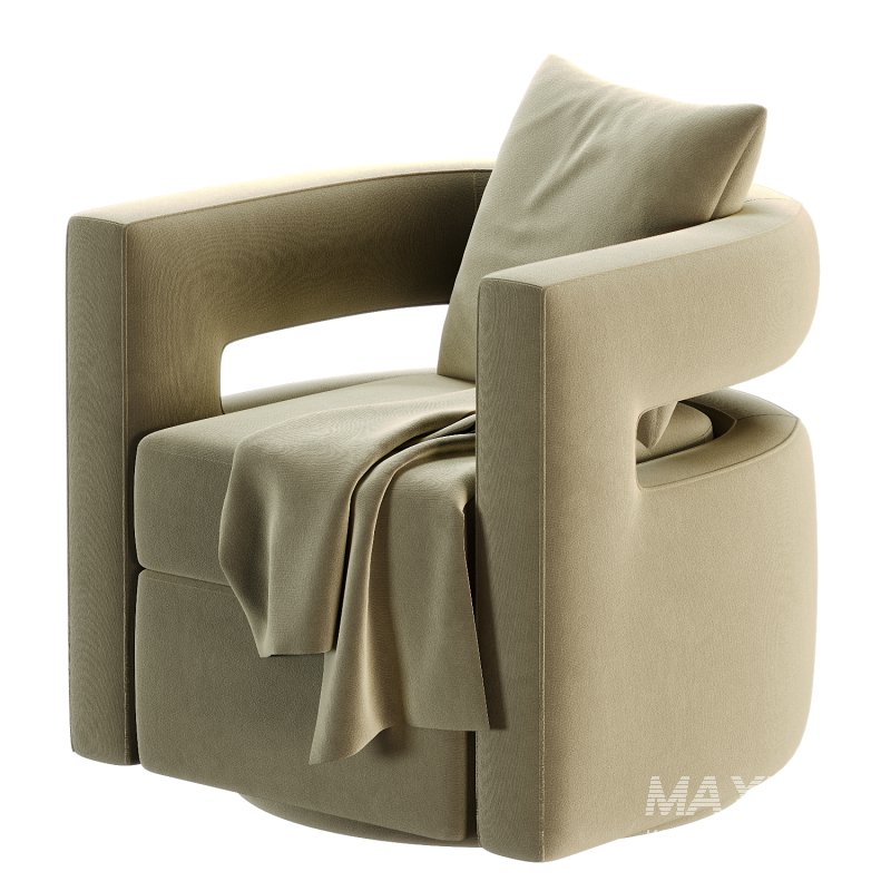 Kenneth Swivel Chair, Grey - Image 5