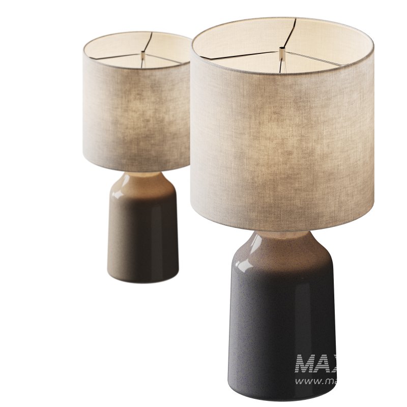 Kleine tafellamp Sandy Glow van keramiek - Image 10