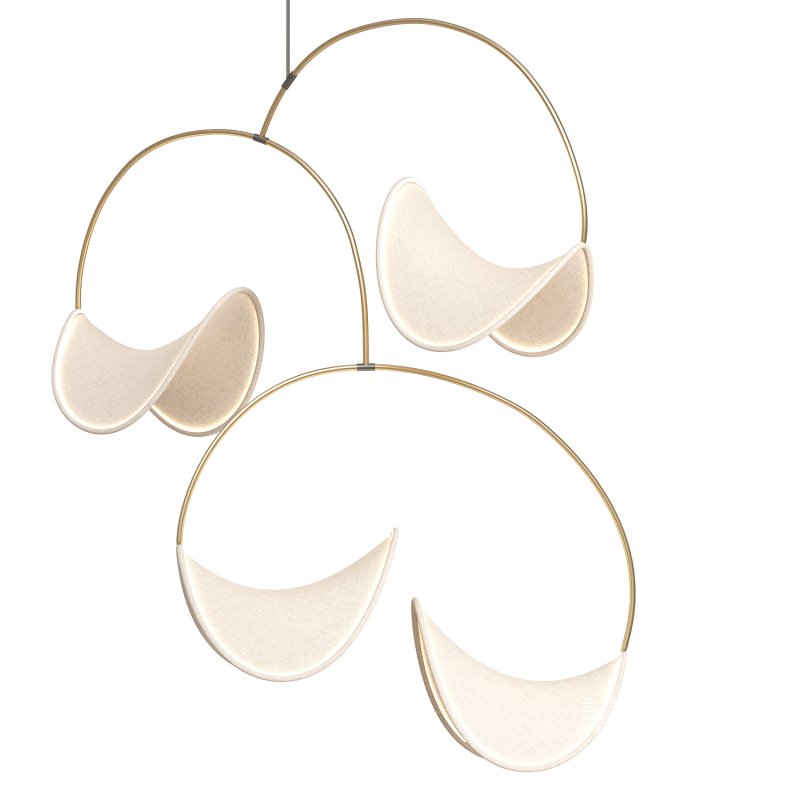 llll-02 fabric pendant 4 lights - Image 3