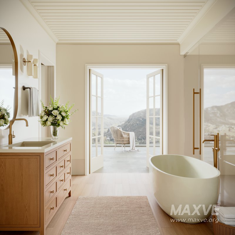 Modern minimalist bathroom - Image 1