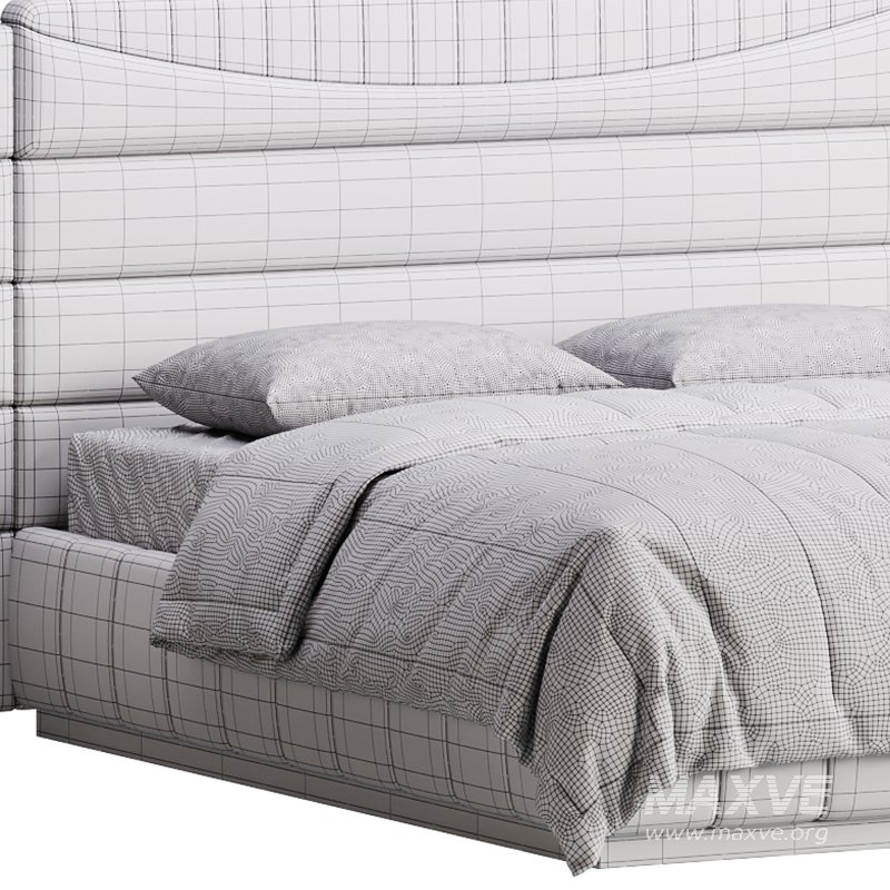Montecarlo Large Leather Bed - Image 16