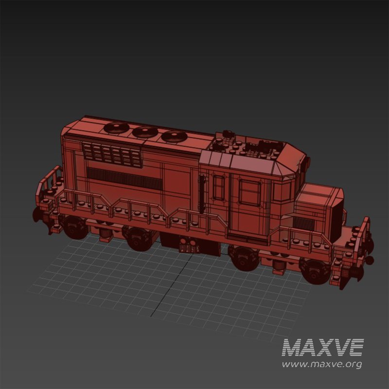 Train Lego Locomotive red - Image 7