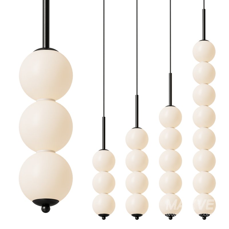 Nordic Brass Spherical Pendant Light - Image 1