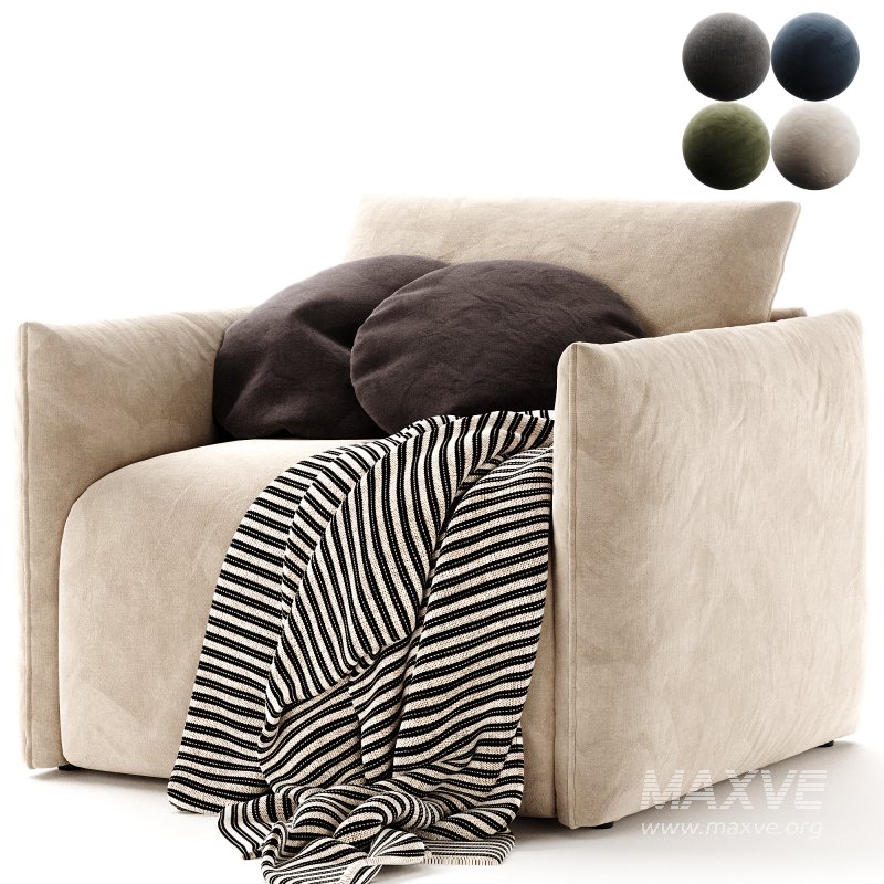 Montina Facto Blue Armchair Bed - Image 3