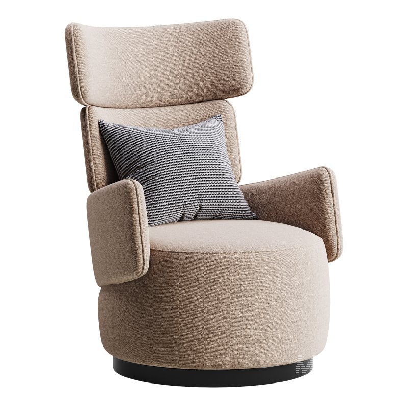 Boris Beige Armchair - Image 7