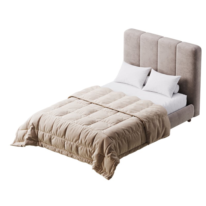 Modern Fabric Storage Panel Bed - Image 11