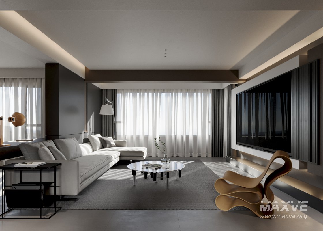 Modern living and dining room - Image 1