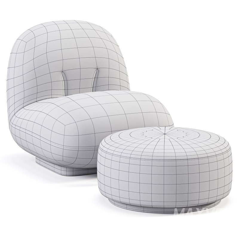 Back Modern Armless Chair with Brass - Image 7