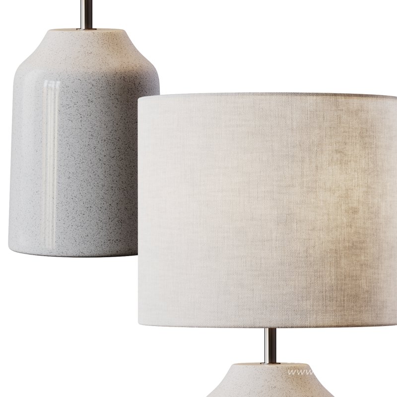 Kleine tafellamp Sandy Glow van keramiek - Image 12