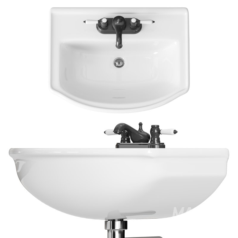 Wall Mounted Bathroom Sink - Image 8