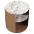Round Marble Nightstand - Thumbnail 3