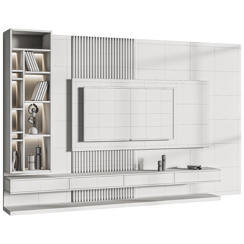 Modern TV Wall 02 - Image 14