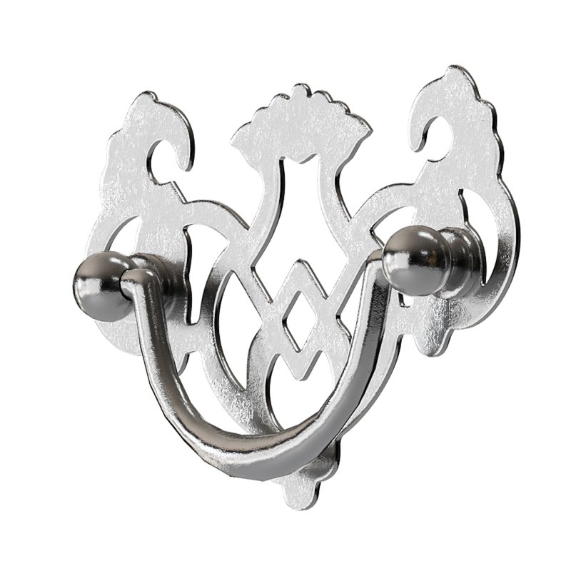 Chippendale Bail Pull Bright Solid Brass - Image 2