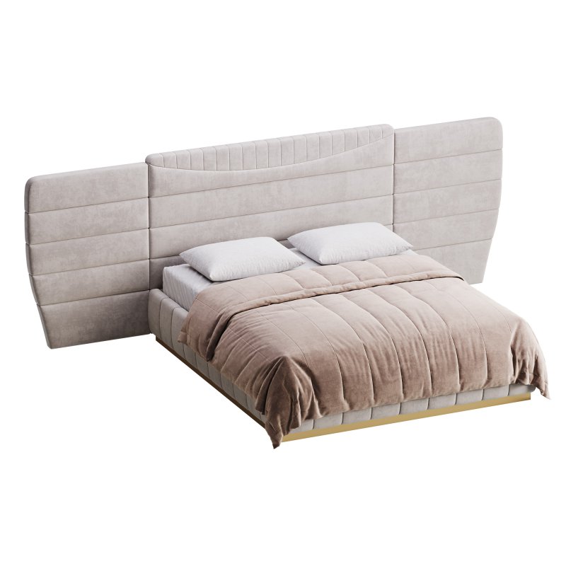 Montecarlo Large Leather Bed - Image 4