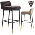 Liang Eimil Coltrane Bar Stool with Boucle Sand Fabric - Thumbnail 2