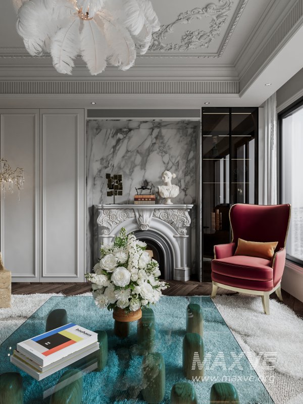 Classic luxury living room scene - Image 5