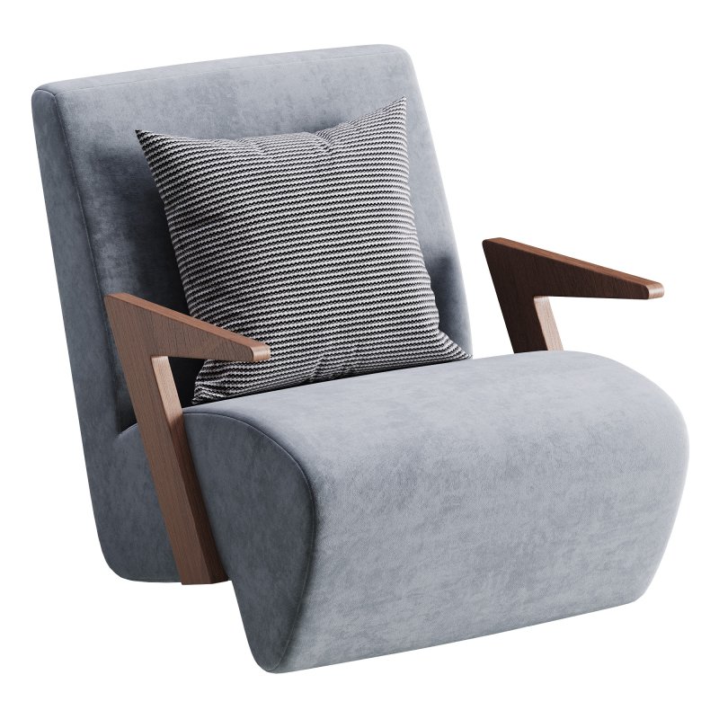 Modern Upholstered Lounge Chair - Image 4