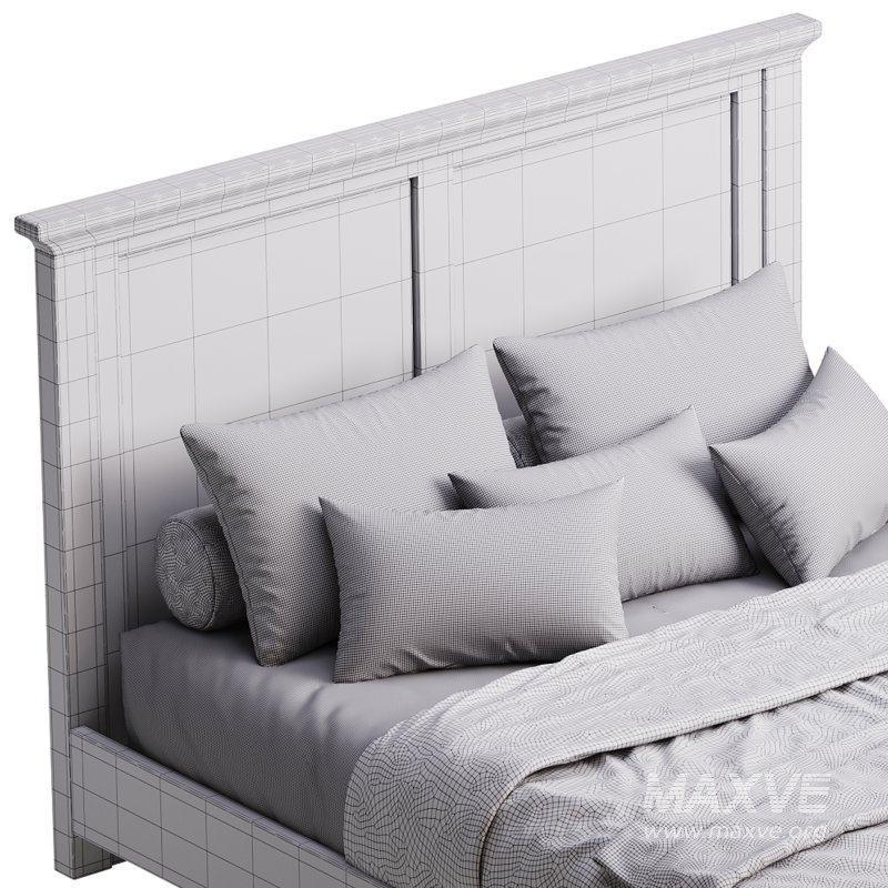 Solid Wood Panel Bed - Image 15