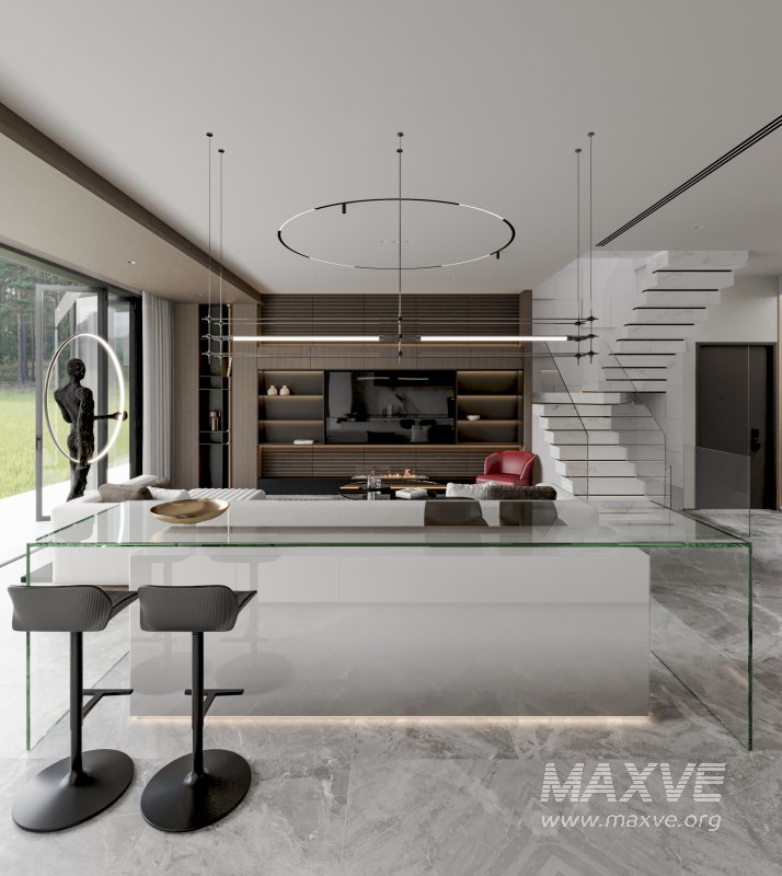 Modern living and dining room - Image 4