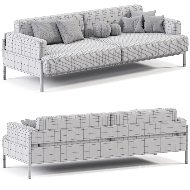 Kinuta Sofa 3 Seater A S01 - Image 3