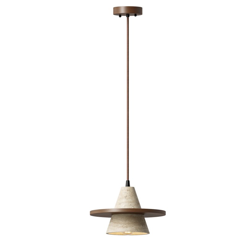 Traditional Japanese Conical Disc Pendant Light - Image 3