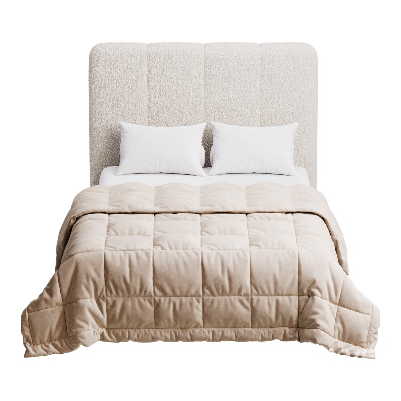 Modern Fabric Storage Panel Bed - Image 9