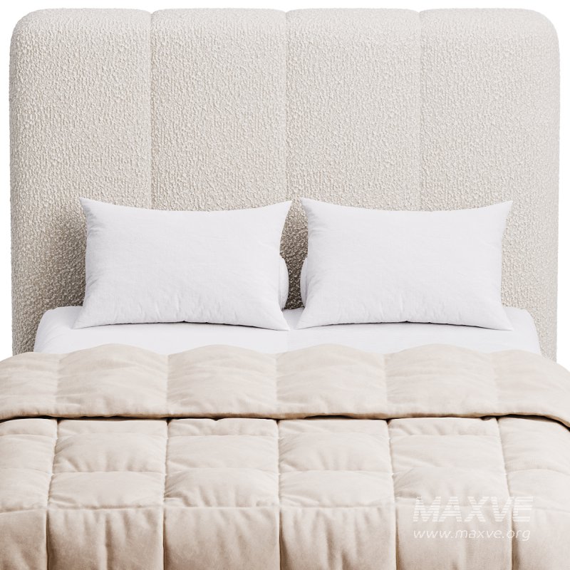 Modern Fabric Storage Panel Bed - Image 13