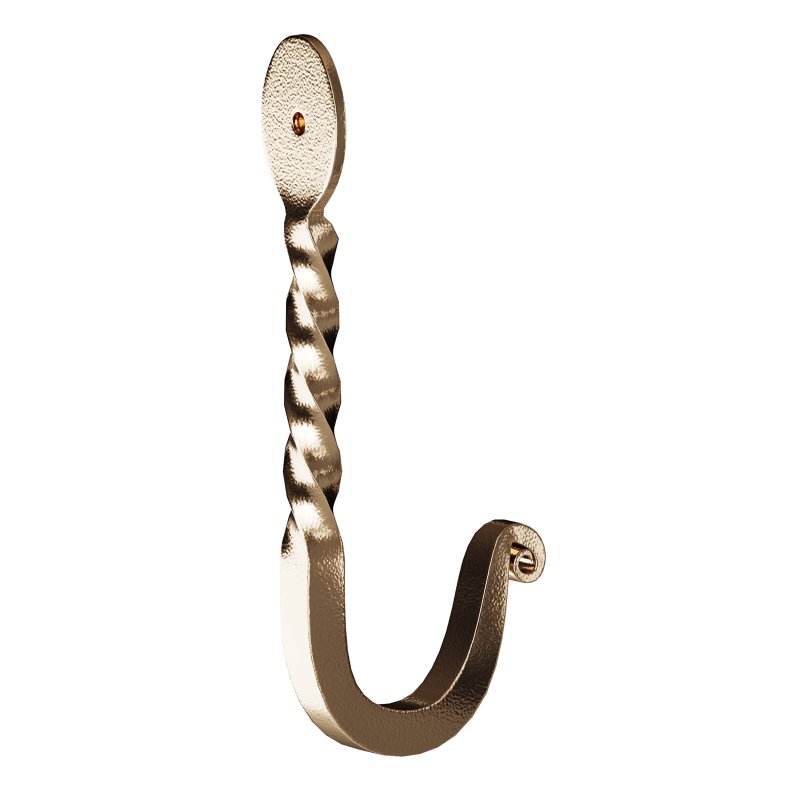 Wrought Iron Twisted Hooks 4.5″ Wall Mount Hanger Hooks - Image 8