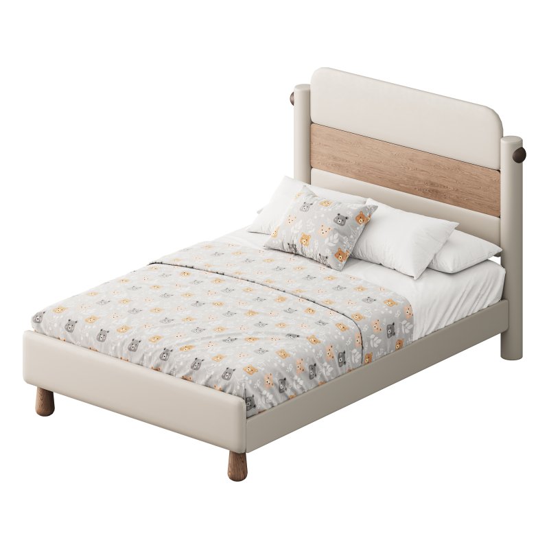 Desiree Childrens Bed White Natural - Image 5