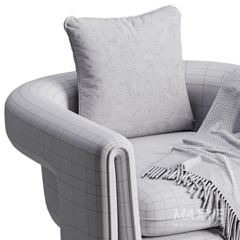 Sculptural Upholstered Lounge Chair - Image 17