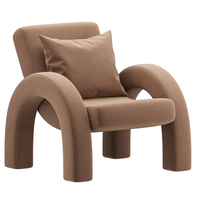 Arco_Lounge_Chair_Small_Boucle_Beige - Image 4