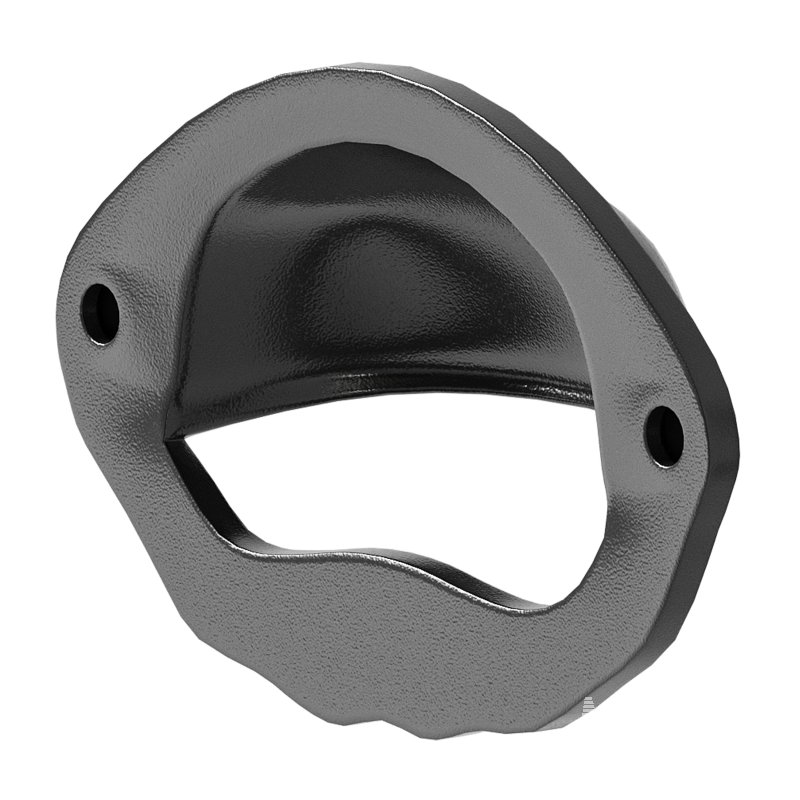 Cabinet or Drawer Bin Pull Black Iron Cup - Image 13