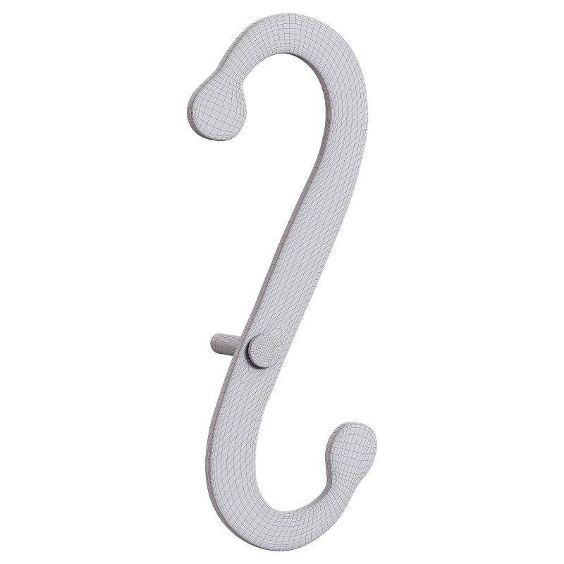 Shutter Dog Pair Black Decorative S Shaped Wrought Iron - Image 13